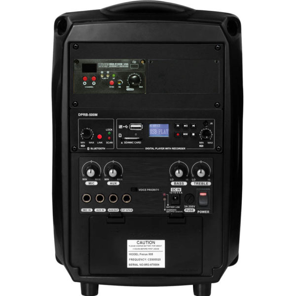 Portable PA System, Focus 505, Bluetooth, UHF