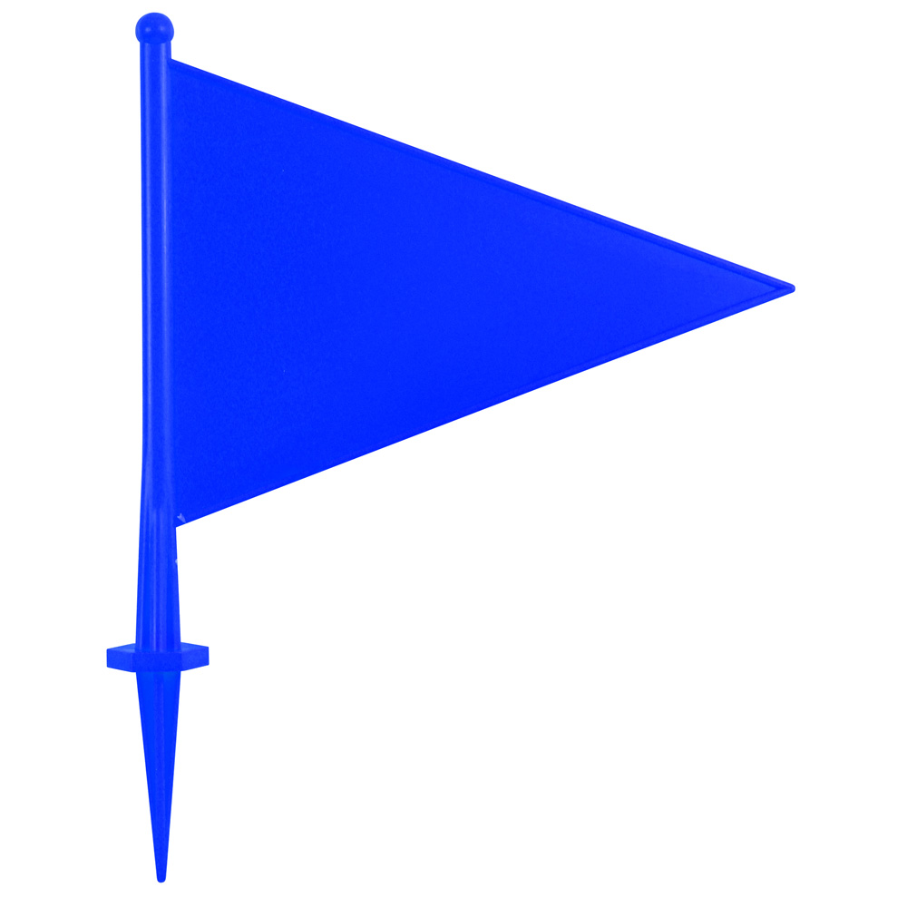 Plastic Flag Marker Blue