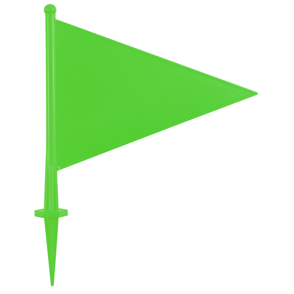 Plastic Flag Marker Green