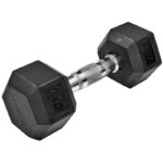Rubber Hex Dumbells 7kg Ea