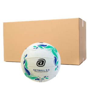 Avaro Club Netball Sz5 Blue/Green Carton (40)
