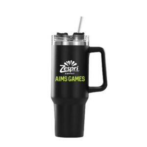 Zespri AIMS Games Tumbler Cup with Straw - Black