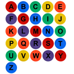 Alphabet Spot Markers