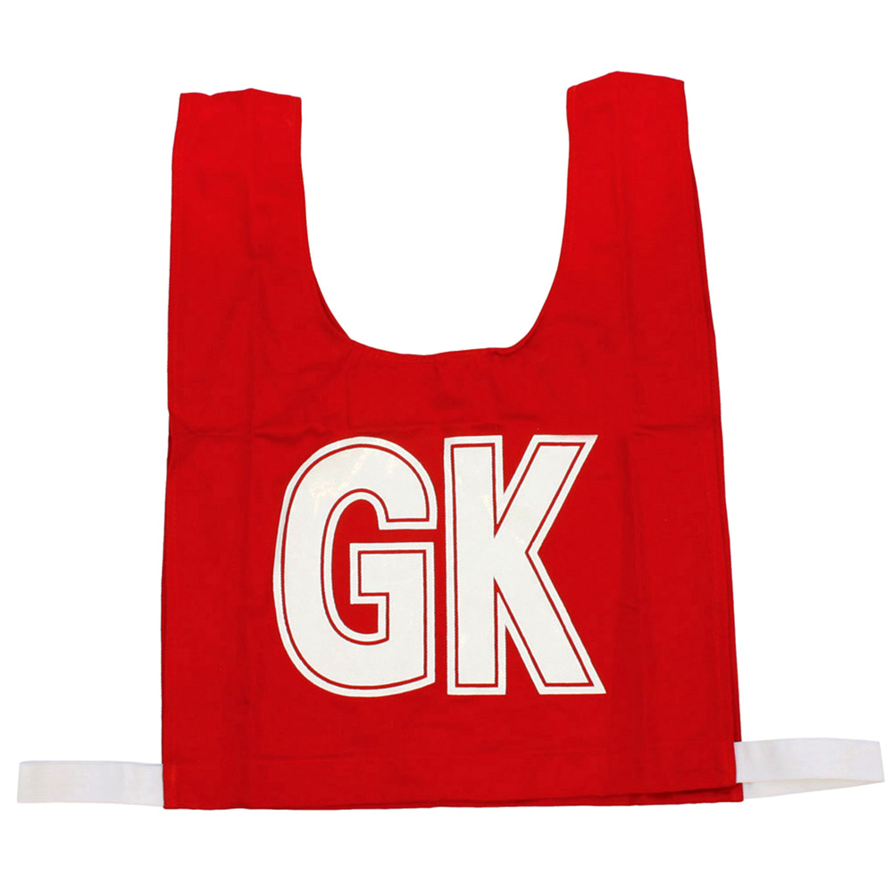 Elastic Senior Bibs - Red/White