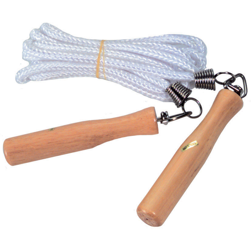 Skipping Rope (Nylon Cord & Wooden Handle)
