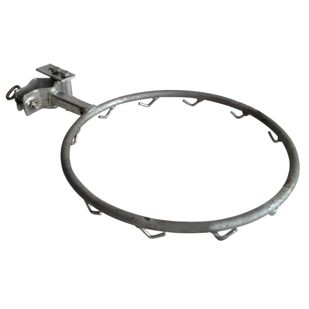 Netball Hoop Quick Release Pole Clamp with Hooks
